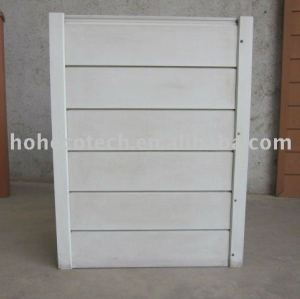 Wpc compuesto plástico de madera del panel de la pared/revestimiento - blanco