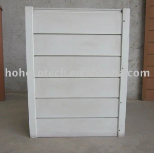 Wpc wood plastic composite pannello murale/rivestimento - bianco