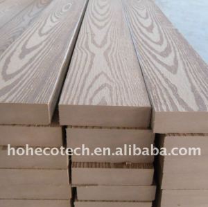 realzando la superficie decking del wpc compuesto plástico de madera decking azulejos cubiertas de vinilo