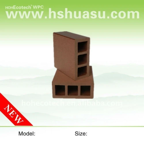 90*40mm wpc legno decking composito di plastica/pavimentazione ( ce, rohs, astm, iso 9001, iso 14001, intertek ) wpc ringhiera ponte
