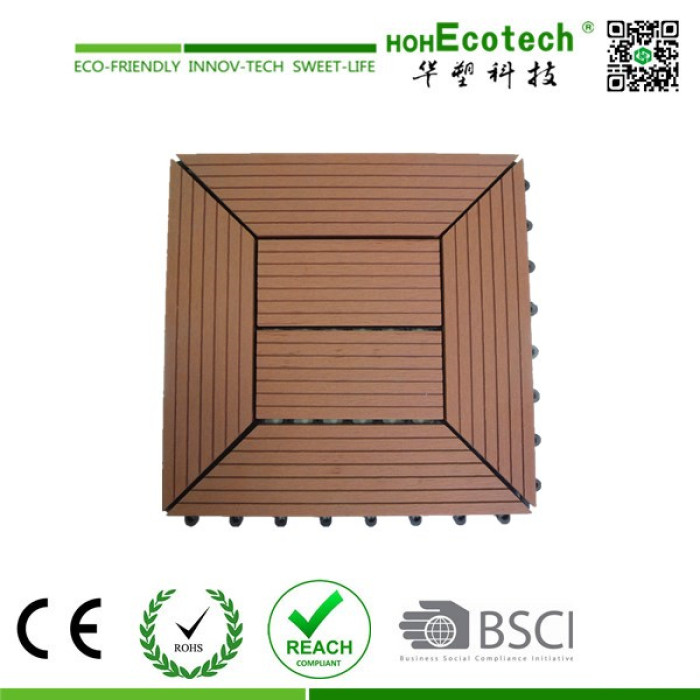 wood plasitc garden floor tiles