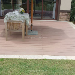 landscape gardening with wpc recycled material