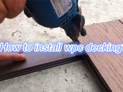 Come installare il decking composito wpc