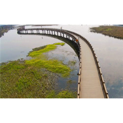 Waterproof wood looking wpc composite railing