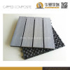 Wood plastic composite co-extrusion deck tile with brushing surface