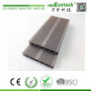 Low maintenance easy install wood plastic composite deck flooring