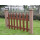 Outdoor wood pladtic composite fence