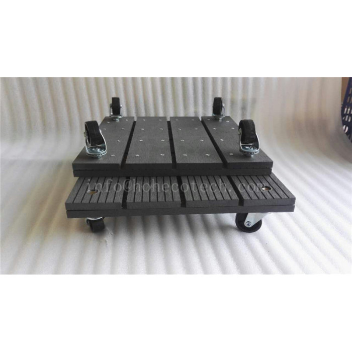 Landscaping wood plastic composite trolley