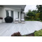 High strength easy to clean wpc capped deck flooring outdoor