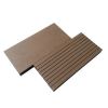 Grooved surface anti slip grey plastic wood composite deck