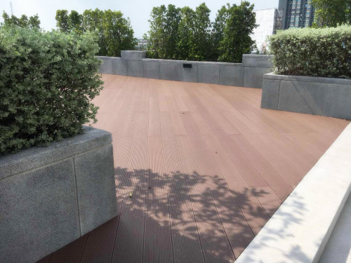 Platelage Wpc | Faux plancher de bois extérieur | revêtement de sol composite écologique anti-uv imperméable à l'eau pour l'extérieur