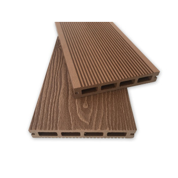 3D deep wood texture embossing wpc hollow decking