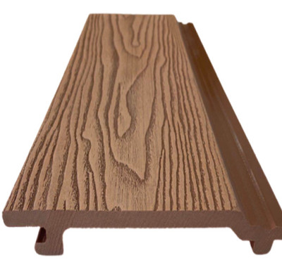 3D deep embossing mixed color wood plastic composite wall cladding