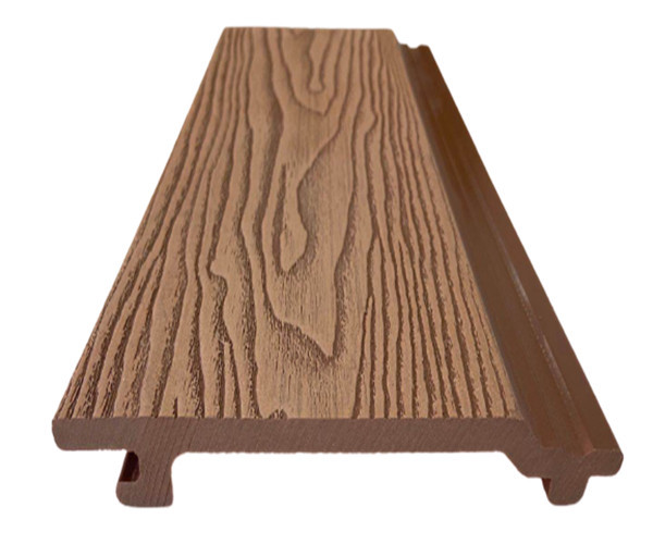 Revestimiento de pared compuesto plástico de madera de color mezclado en relieve profundo 3D