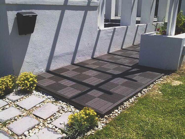 WPC tiles outdoor