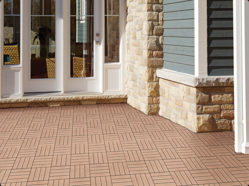 WPC tiles outdoor