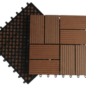 Plastic base hollow panel cheap wpc deck tile