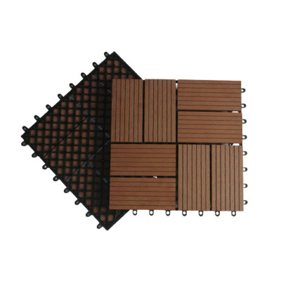 Plastic base hollow panel cheap wpc deck tile