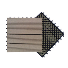 Plastic base interlocking fashion design wpc tile floor