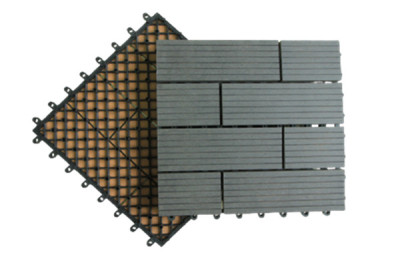 Plastic base hollow panel cheap wpc deck tile