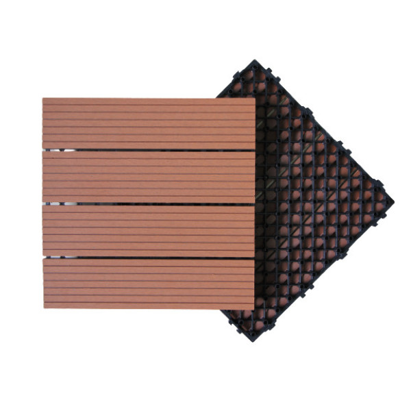 Baldosa de madera plástica de Huaus WPC / baldosas al aire libre para el porche baldosas al aire libre para el porche