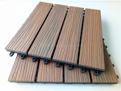 Revêtement de sol en dalles de balcon bricolage co-extrusion nécessitant peu d'entretien