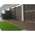 Outdoor wood pladtic composite fence