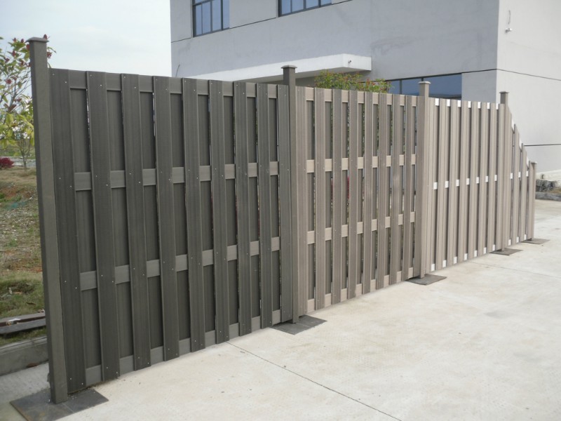 wpc decking fence