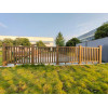 Barandilla de wpc de coextrusión de fácil instalación al aire libre / barandilla de jardín