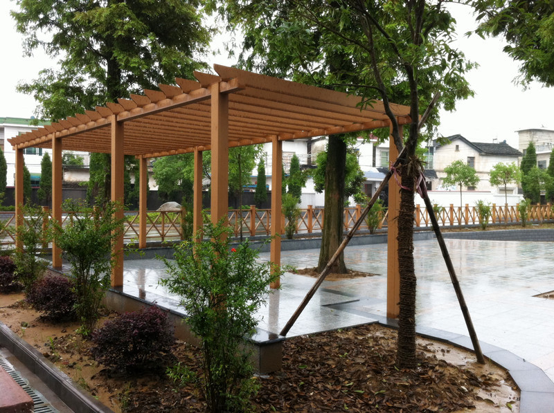 wood composite lumber pergola 