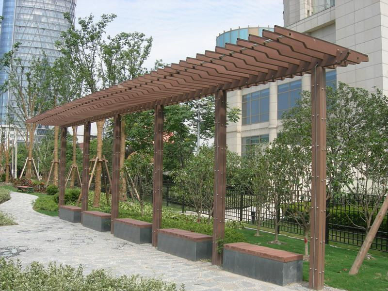 wood composite lumber pergola 