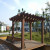 Fashion designed outdoor wood plastic composite pergola/wood composite lumber pergola for garden