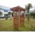 Fashion designed outdoor wood plastic composite pergola/wood composite lumber pergola for garden
