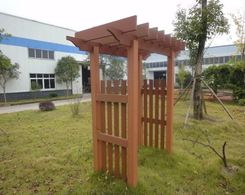 Pergola composita di plastica di legno all'aperto progettata alla moda/pergola di legname composito di legno per il giardino
