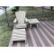 Quality warranty wood plastic composite bench outdoor wpc bench/chairs