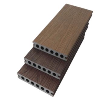 Co-extrusion wood plastic composite decking for outdoor