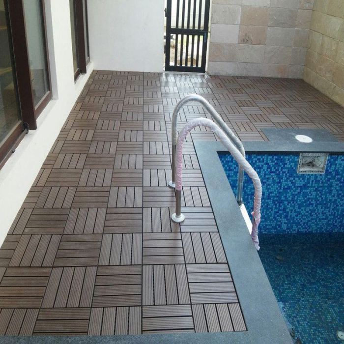 Non slip waterproof bathroom flooring