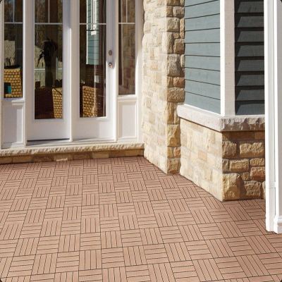 Huaus WPC Plastic wood tile/outdoor tiles for porch outdoor tiles for porch