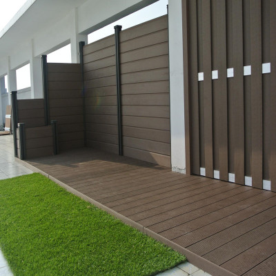Panneau de clôture composite wpc de haute qualité au design agréable