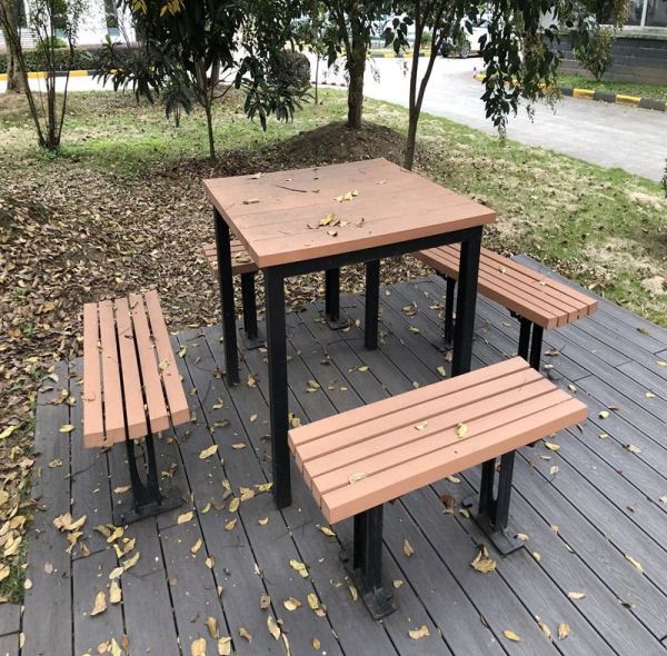 Banco / sillas al aire libre del wpc del banco compuesto plástico de madera de la garantía de calidad