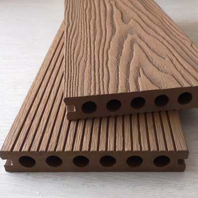 146*25mm Deep emboossed Anti-water balcony walkway wood plastic composite wpc decking