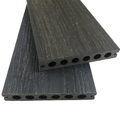 Anti-slip waterproof WPC co-extrusion decking wood grain board for exterior use