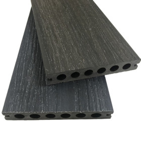 Anti-slip waterproof WPC co-extrusion decking wood grain board for exterior use