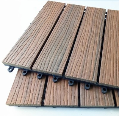 High end skirted wpc decking Co-extrusion easy install Tiles