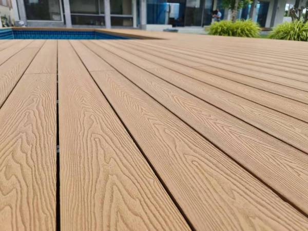 Manufacture Wooden Surface 3d Deep Embossing Outdoor Wooden Plastic Plank Wpc Composite Decking