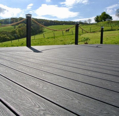 Deep wood grain WPC outdoor free sample deep embossing composite decking 3D waterproof WPC decking