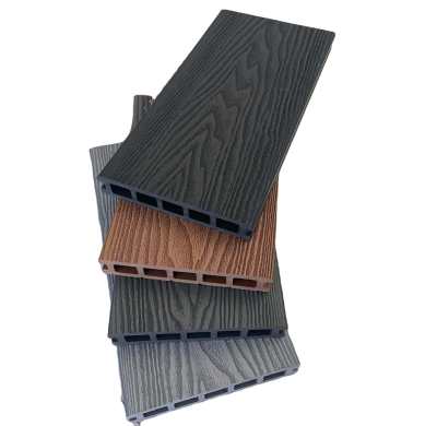 Anit-Slip Durable 3D Deep Embossed Wood Grain Conventional Wood Plastic WPC Composite Decking