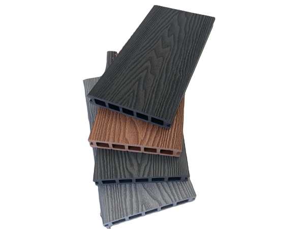Anit-Slip Durable 3D Deep Embossed Wood Grain Conventional Wood Plastic WPC Composite Decking