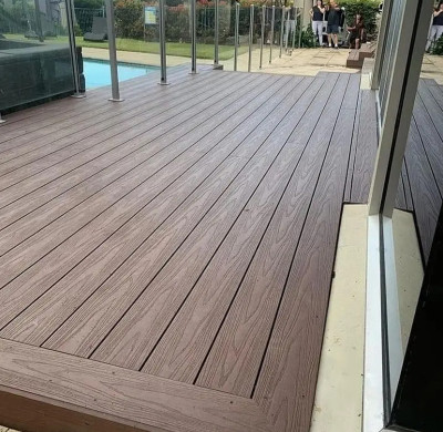 Outdoor terrace swimming pool co-extrusion wpc board