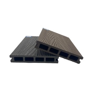 Deep wood grain WPC outdoor free sample deep embossing composite decking 3D waterproof WPC decking
